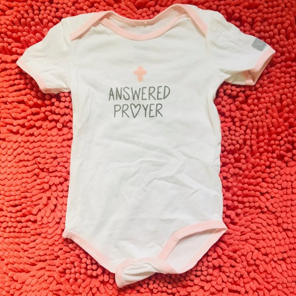 answered prayer onesie